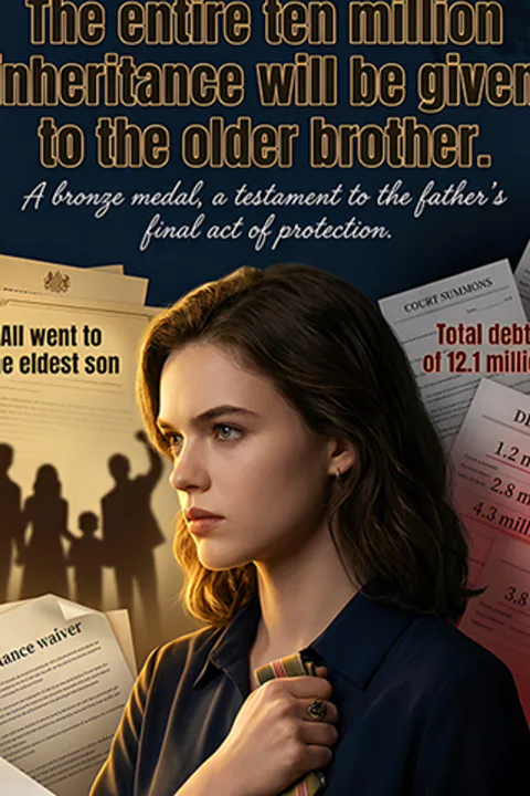 The entire ten million inheritance will be given to the elder brother. poster
