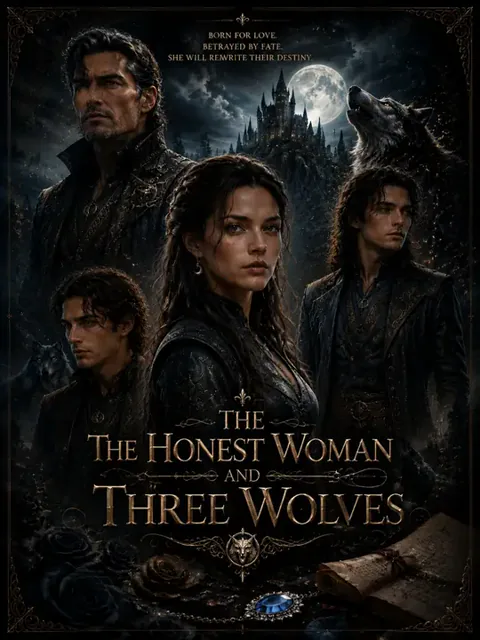 The honest woman and three wolves poster