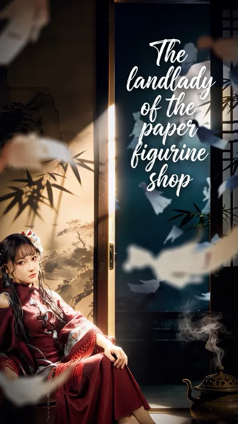 The landlady of the paper figurine shop poster