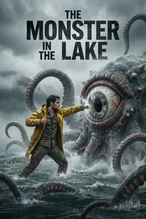 The monster in the lake poster