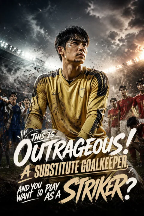 This is outrageous! A substitute goalkeeper, and you want me to play as a striker? poster