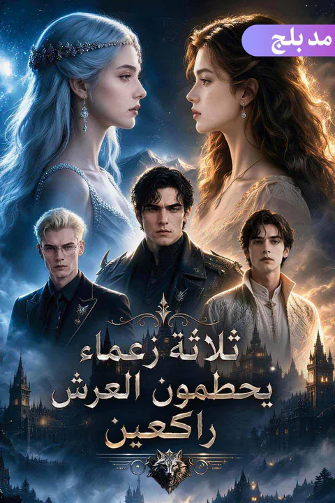 ملصق ثلاثة زعماء يحطمون العرش راكعين (مدبلج)