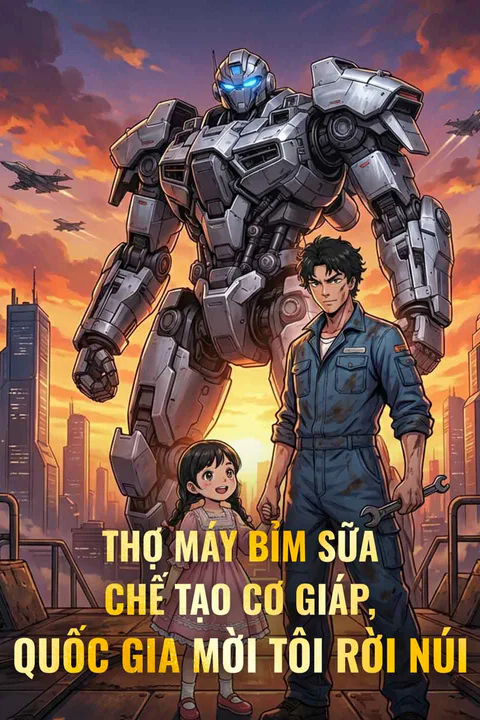 Poster Thợ Máy Bỉm Sữa Chế Tạo Cơ Giáp, Quốc Gia Mời Tôi Rời Núi