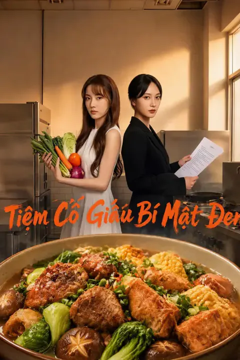 Poster Tiệm Cổ Giấu Bí Mật Đen