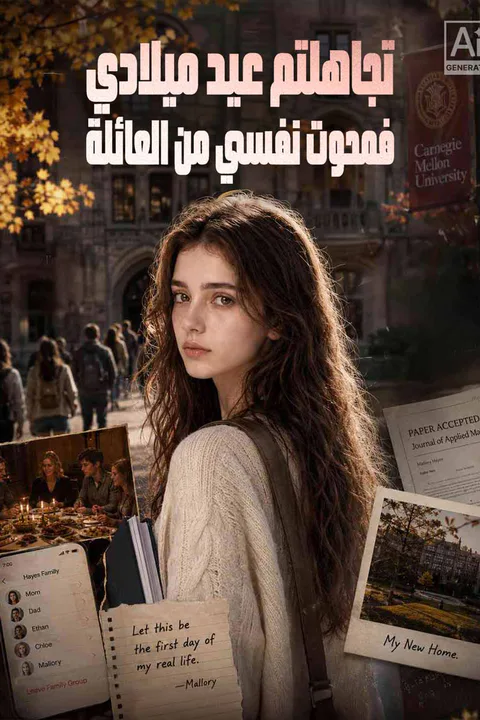 ملصق تجاهلتم عيد ميلادي فمحوت نفسي من العائلة