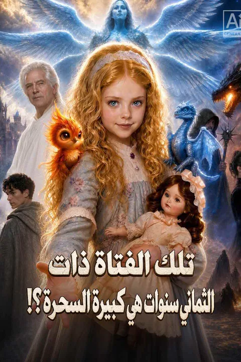 ملصق تلك الفتاة ذات الثماني سنوات هي كبيرة السحرة؟!
