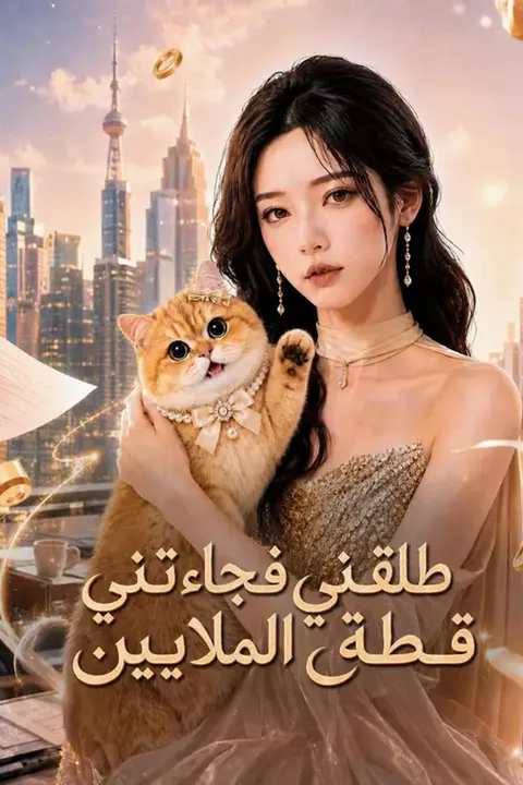 ملصق طلقني فجاءتني قطة الملايين