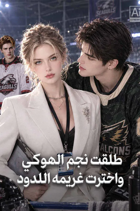 ملصق طلقت نجم الهوكي واخترت غريمه اللدود
