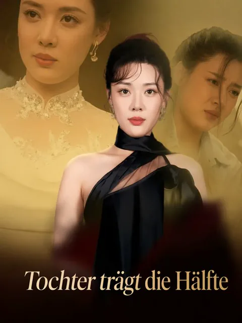 Poster von Tochter trägt die Hälfte