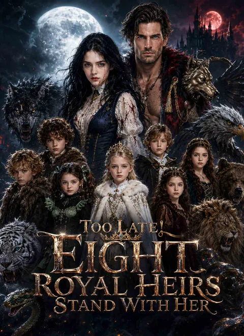 TOO LATE! EIGHT ROYAL HEIRS STAND WITH HER poster