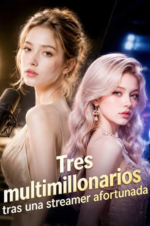 Póster de Tres multimillonarios tras una streamer afortunada
