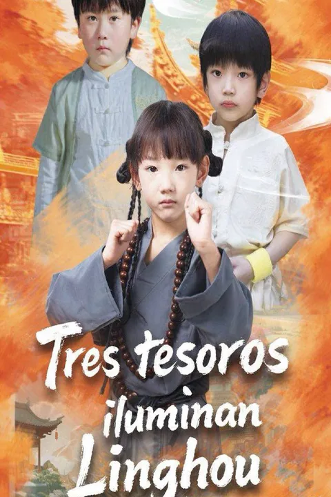 Póster de Tres tesoros iluminan Lingzhou
