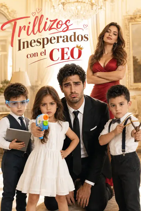 Póster de Trillizos Inesperados con el CEO