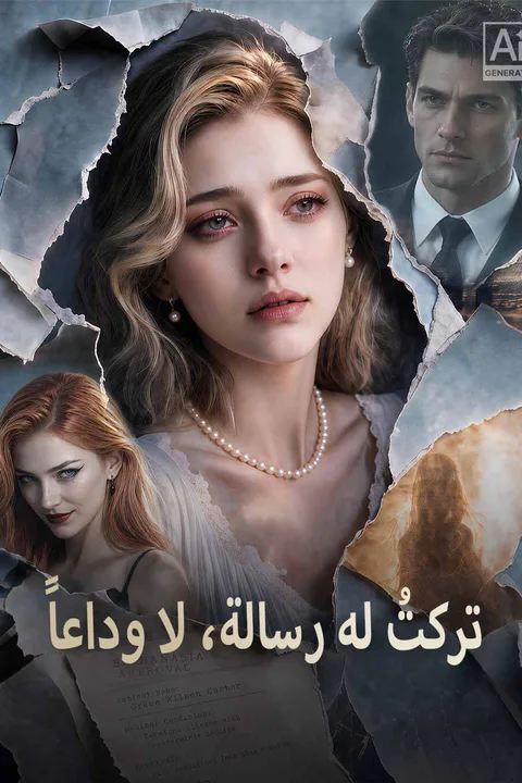 ملصق تركتُ له رسالة، لا وداعاً