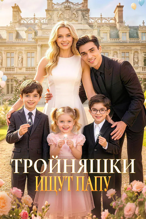 Постер «Тройняшки ищут папу»