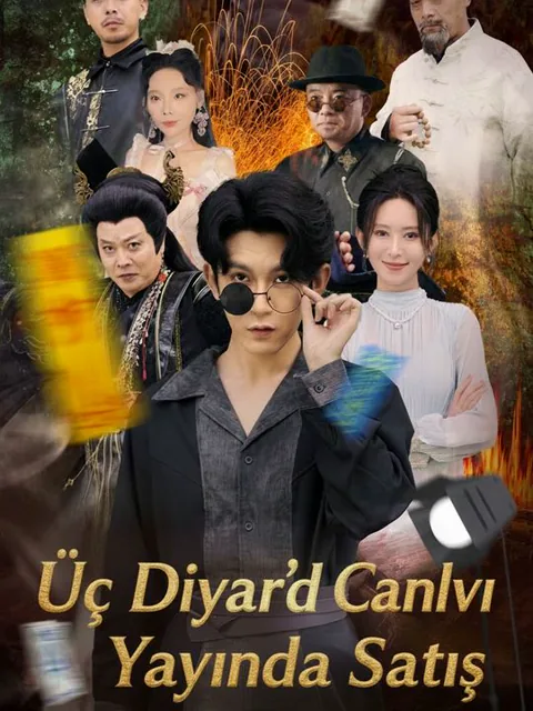 Üç Diyar'da Canlı Yayında Satış afişi