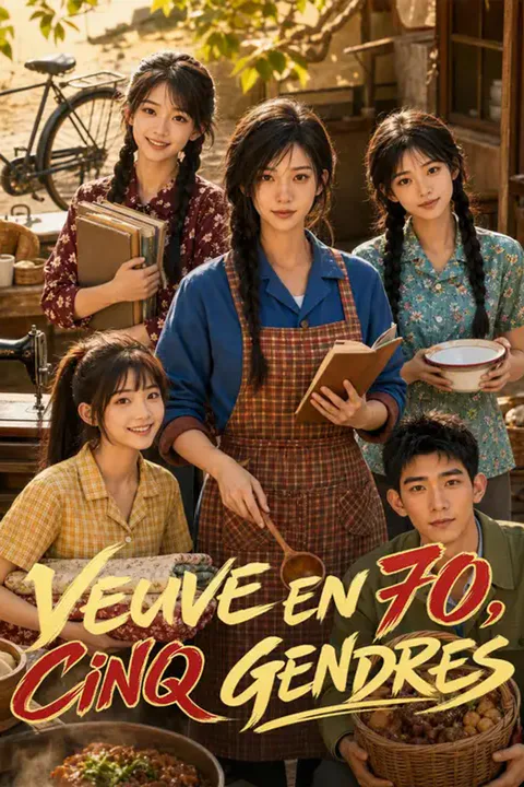 Affiche de Veuve en 70, cinq gendres