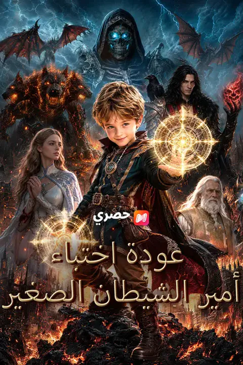 ملصق عودة اختباء أمير الشيطان الصغير