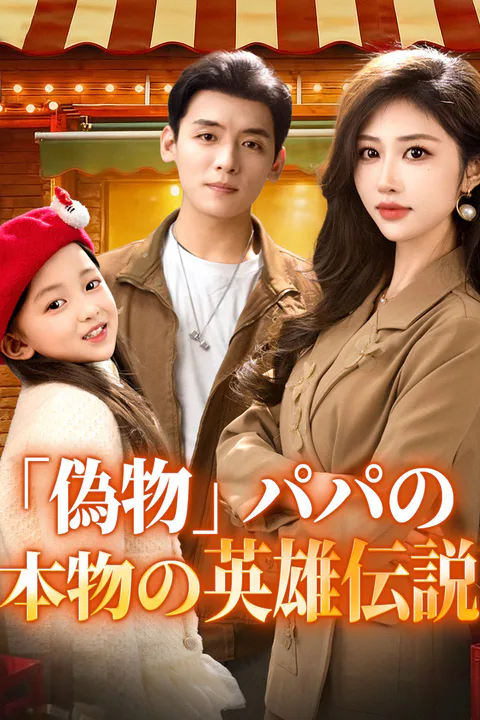 「偽物」パパの、本物の英雄伝説のポスター