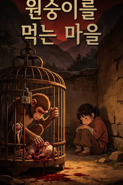원숭이를 먹는 마을 포스터