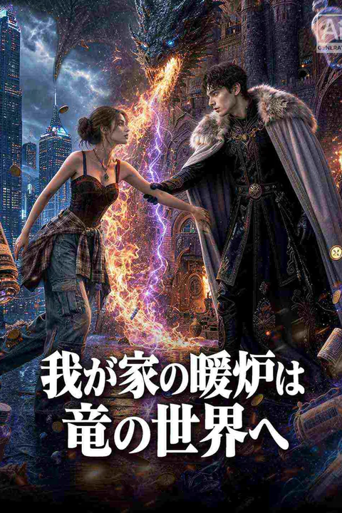 我が家の暖炉は竜の世界へのポスター