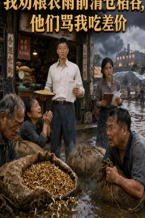 《我勸糧農雨前清倉稻穀，他們罵我賺差價》海報