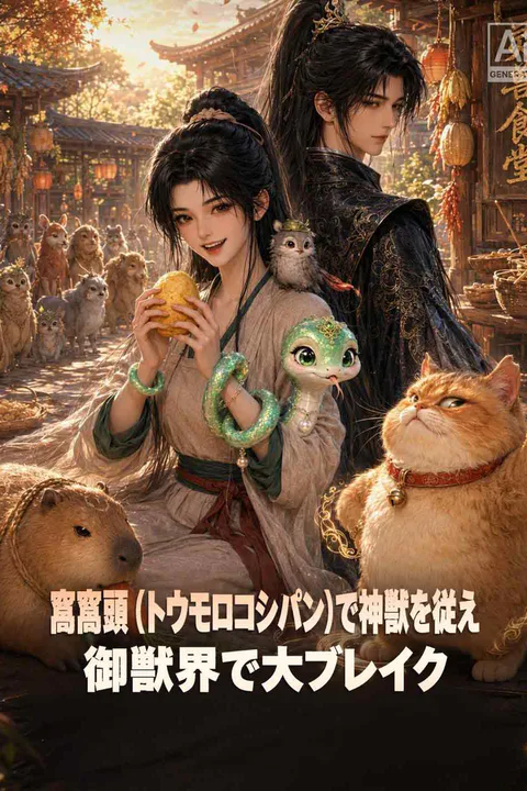 窩窩頭（トウモロコシパン）で神獣を従え 御獣界で大ブレイクのポスター