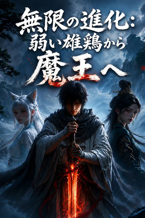 無限の進化：弱い雄鶏から魔王へのポスター