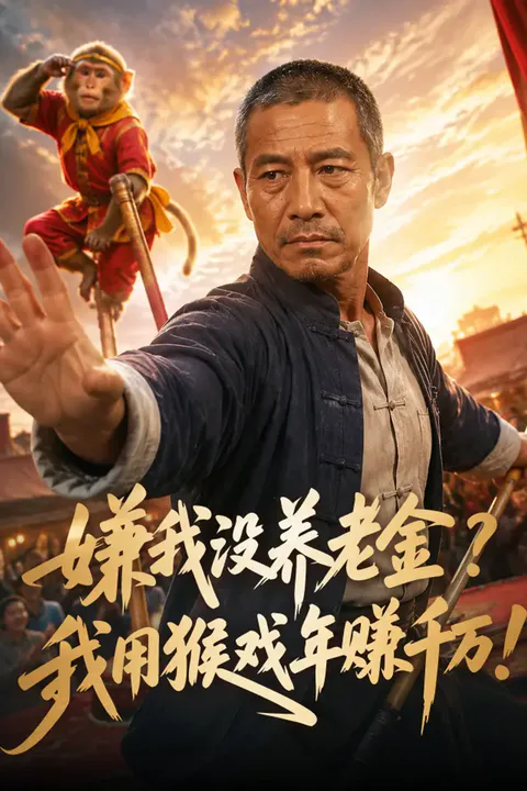 《嫌我没养老金？我用猴戏年赚千万！》海报