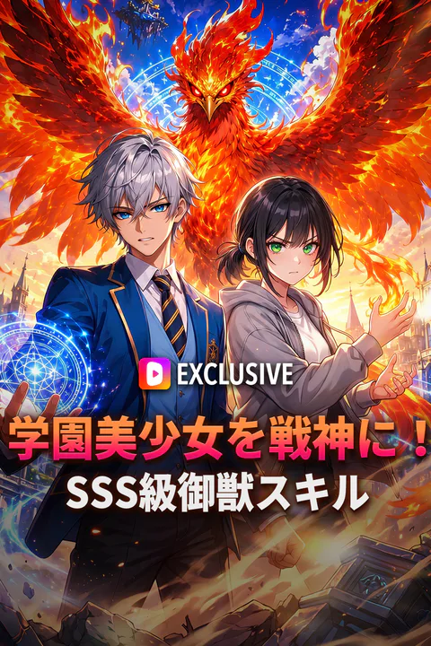 学園美少女を戦神に！SSS級御獣スキルのポスター