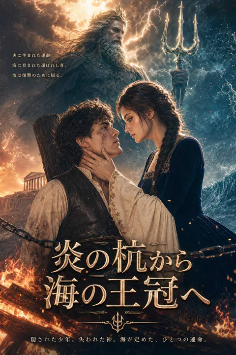 炎の杭から海の王冠へのポスター