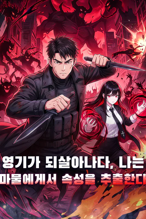 영기가 되살아나다, 나는 마물에게서 속성을 추출한다 포스터