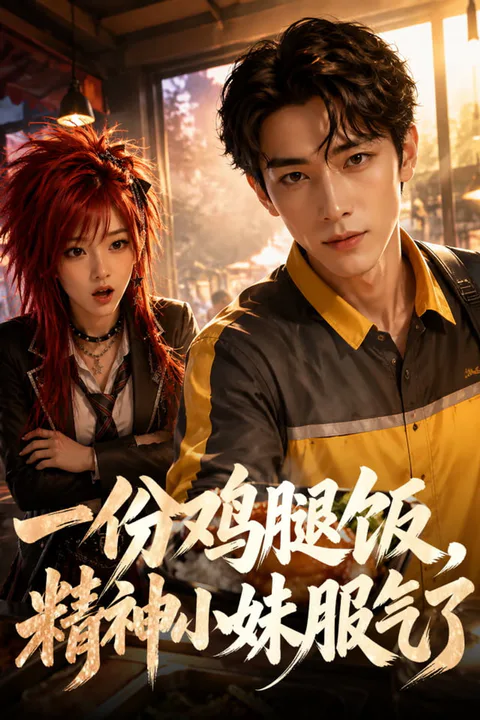 《一份鸡腿饭，精神小妹服气了》海报