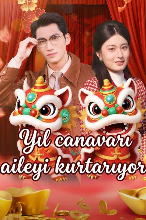 Yıl canavarı aileyi kurtarıyor afişi