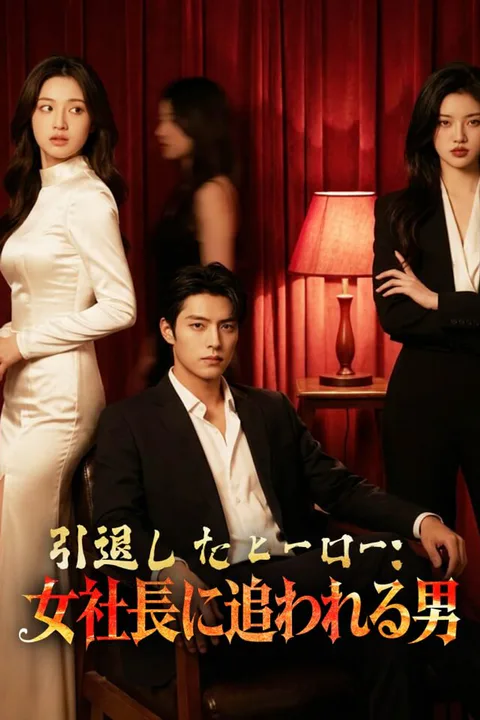 引退したヒーロー：女社長に追われる男のポスター