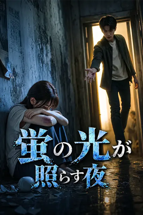 蛍の光が照らす夜のポスター