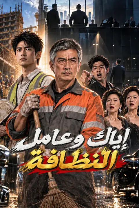 ملصق إياك وعامل النظافة