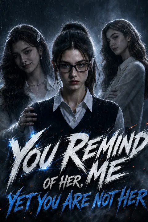 You remind me of her, yet you are not her. poster