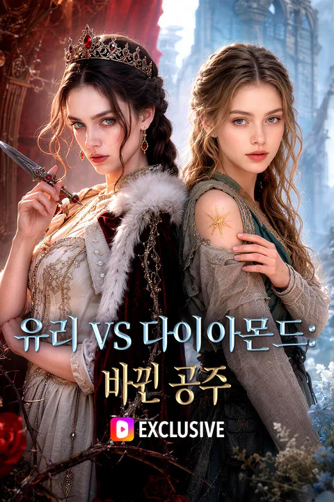 유리 vs 다이아몬드: 바뀐 공주 포스터