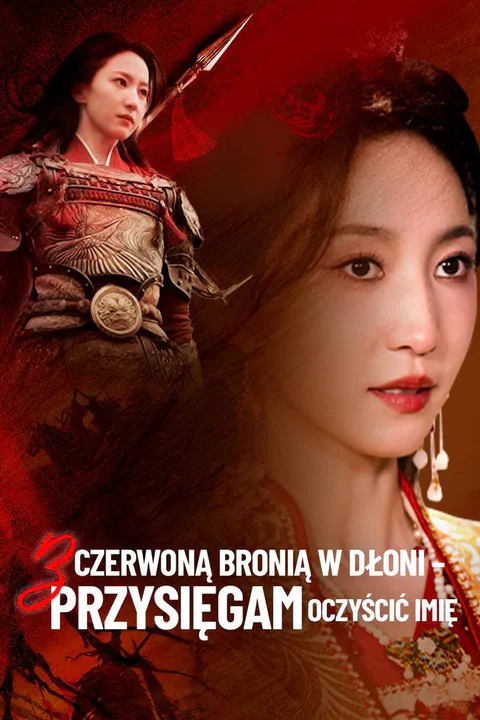 Z czerwoną bronią w dłoni – przysięgam oczyścić imię – plakat