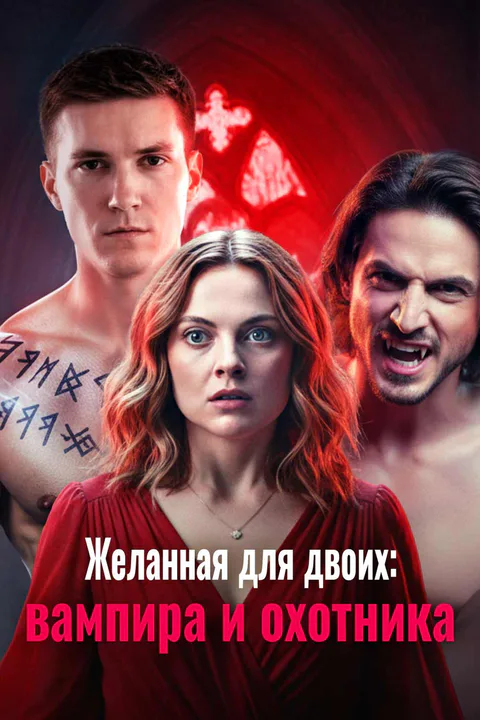 Постер «Желанная для двоих: вампира и охотника»