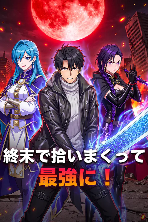 終末で拾いまくって最強に！のポスター