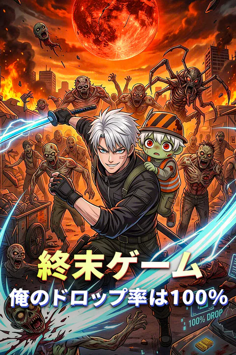 終末ゲーム、俺のドロップ率は100％のポスター