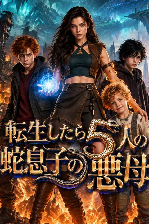 転生したら5人の蛇息子の悪母のポスター