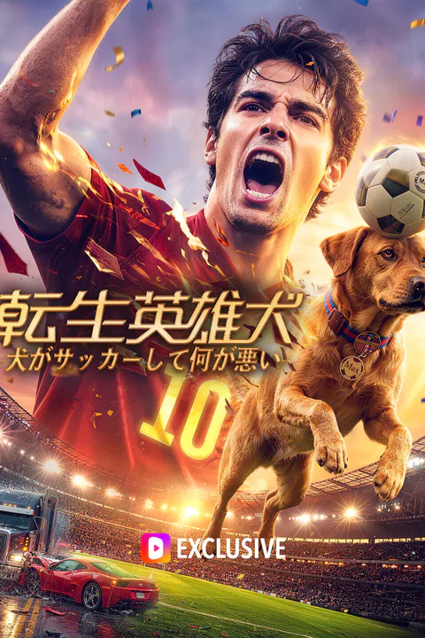 転生英雄犬~犬がサッカーして何が悪い~のポスター