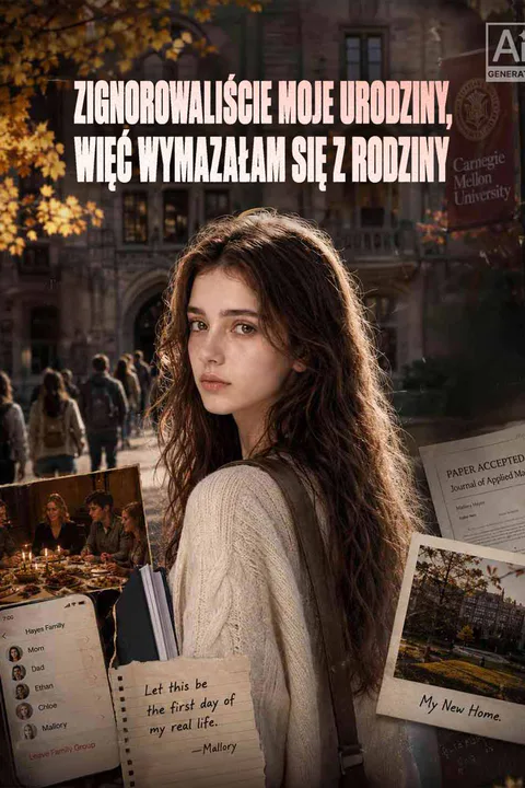 Zignorowaliście moje urodziny, więc wymazałam się z rodziny – plakat