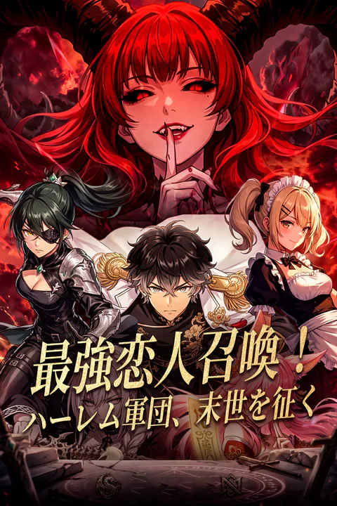 最強恋人召喚！ハーレム軍団、末世を征くのポスター