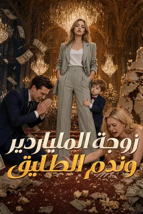 ملصق زوجة الملياردير وندم الطليق