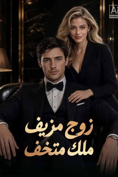ملصق زوج مزيف ملك متخف