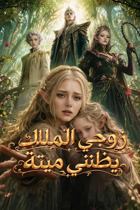 ملصق زوجي الملك يظنني ميتة